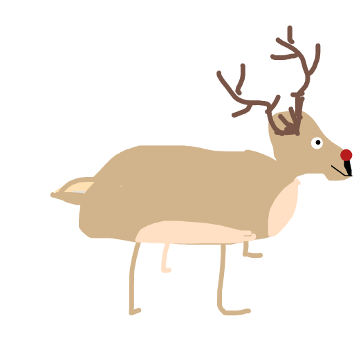 Reindeer drawing by clear-cyan-drive