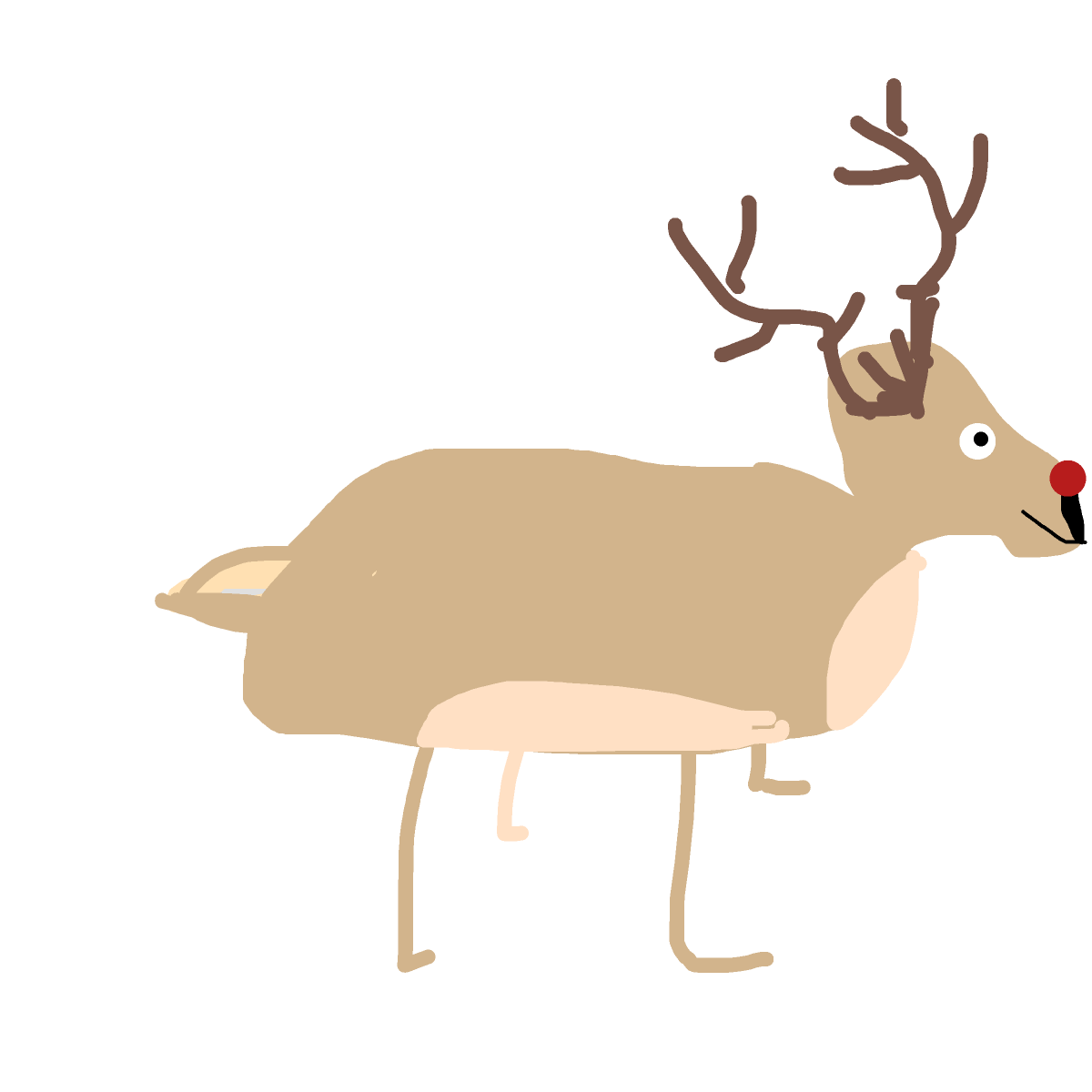 Reindeer drawing by clear-cyan-drive