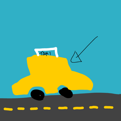 Taxi drawing by mjolnirbear