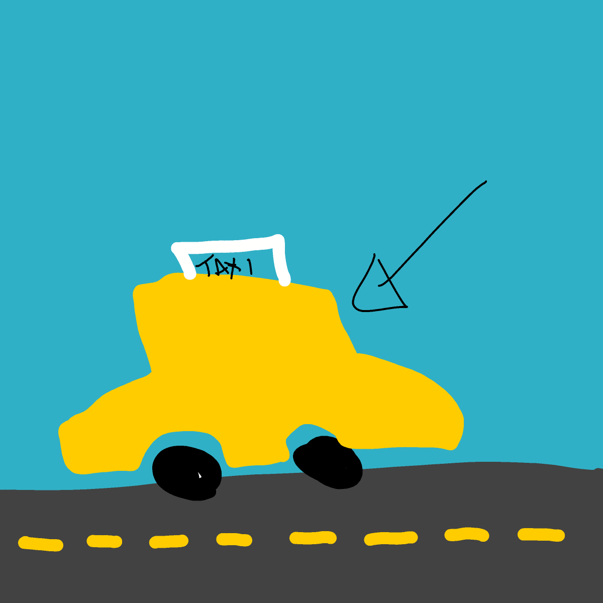 Taxi drawing by mjolnirbear