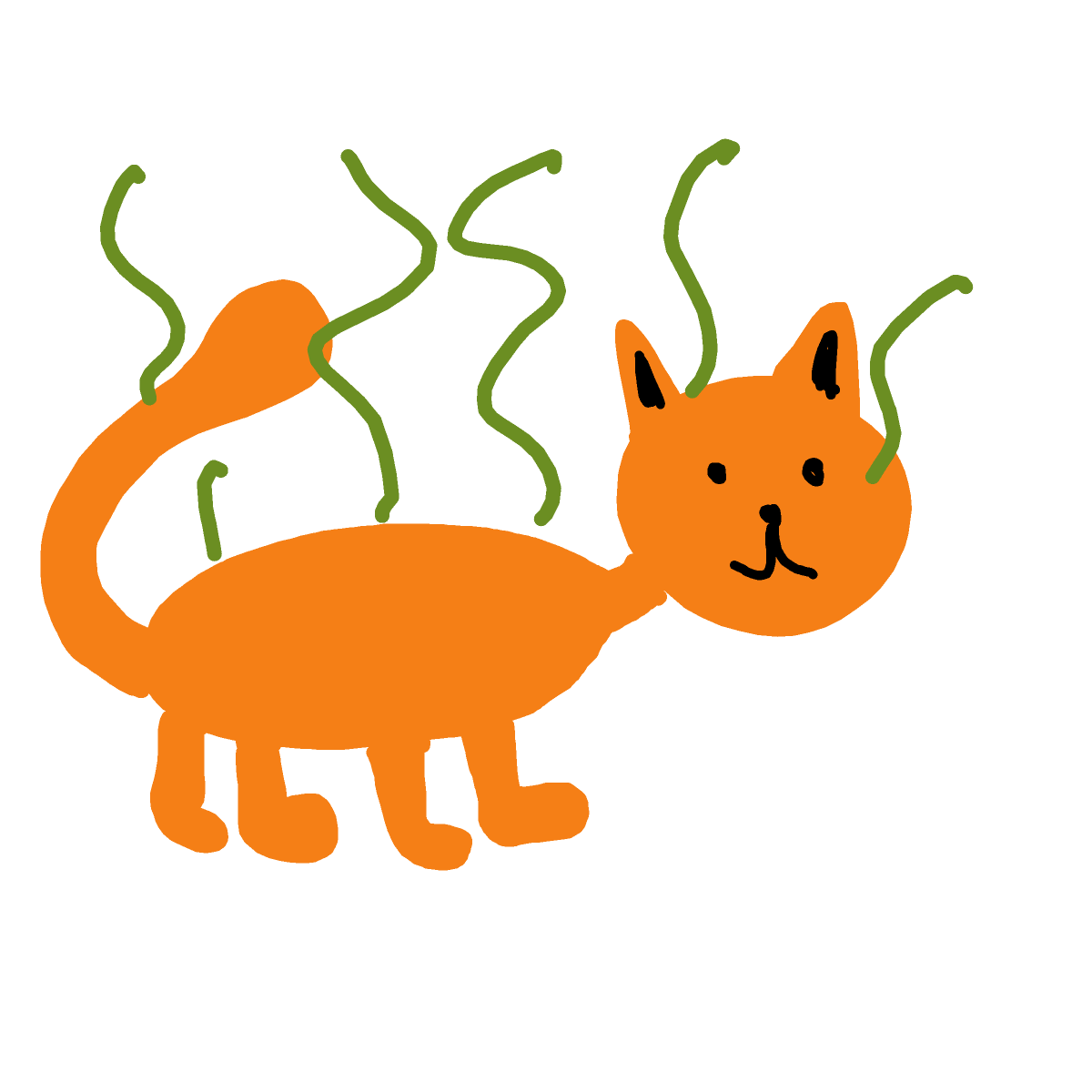 Smelly Cat drawing by harryw