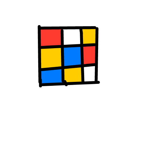 Puzzle Cube drawing by cyber-blue-anvil