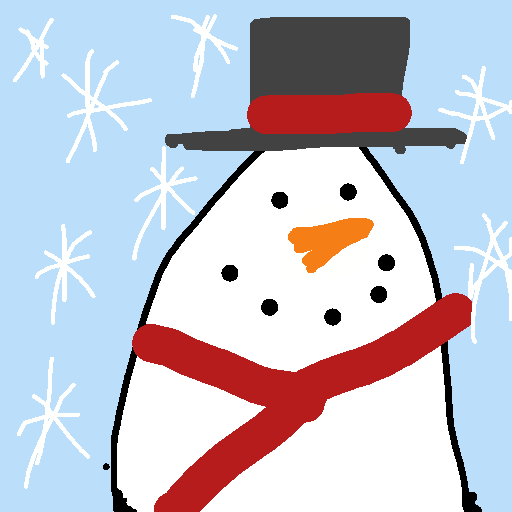 Snowman drawing by kyle