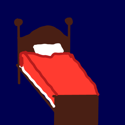 Bed drawing by Guardianoflives