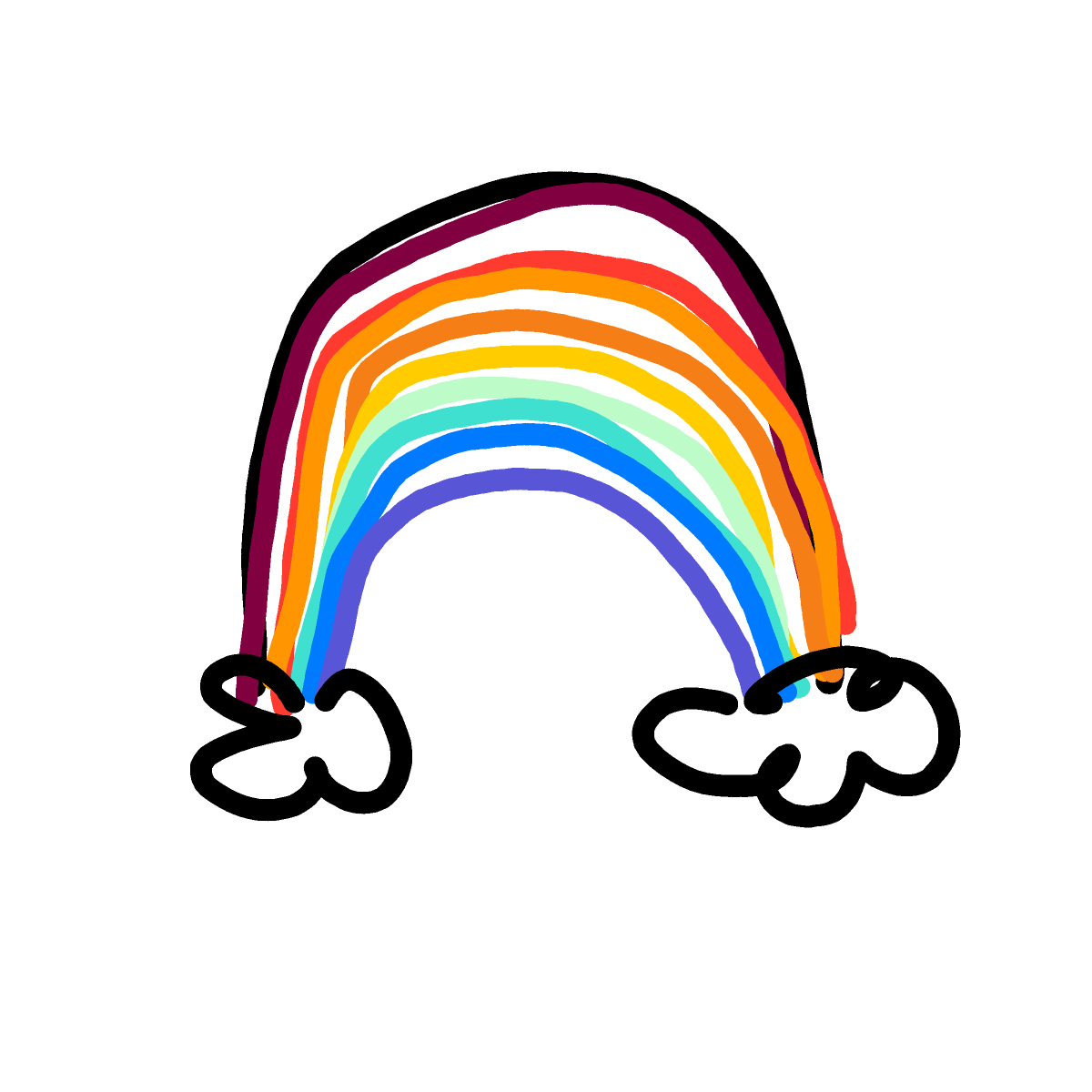 Rainbow drawing by keysofoblivion