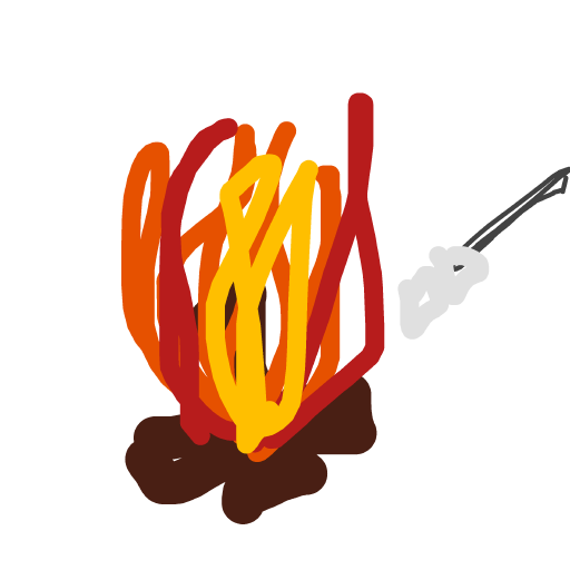 Campfire drawing by nice-draw-designer
