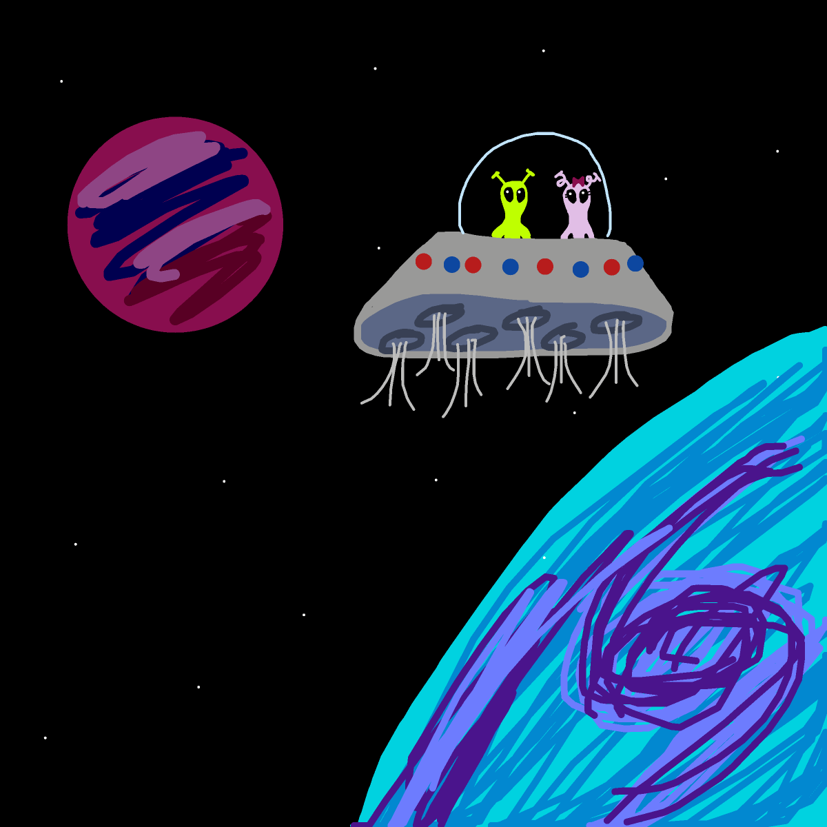 UFO drawing by wethebambam