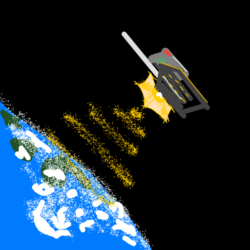 Satellite drawing by mjolnirbear