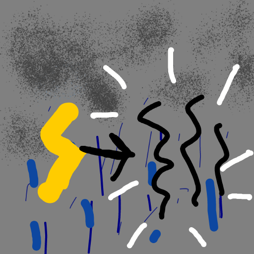 Thunder drawing by Poppy