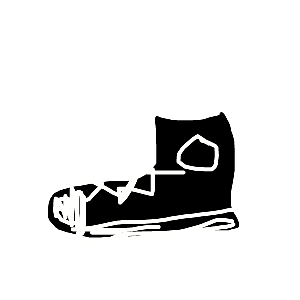 Shoes drawing by queen