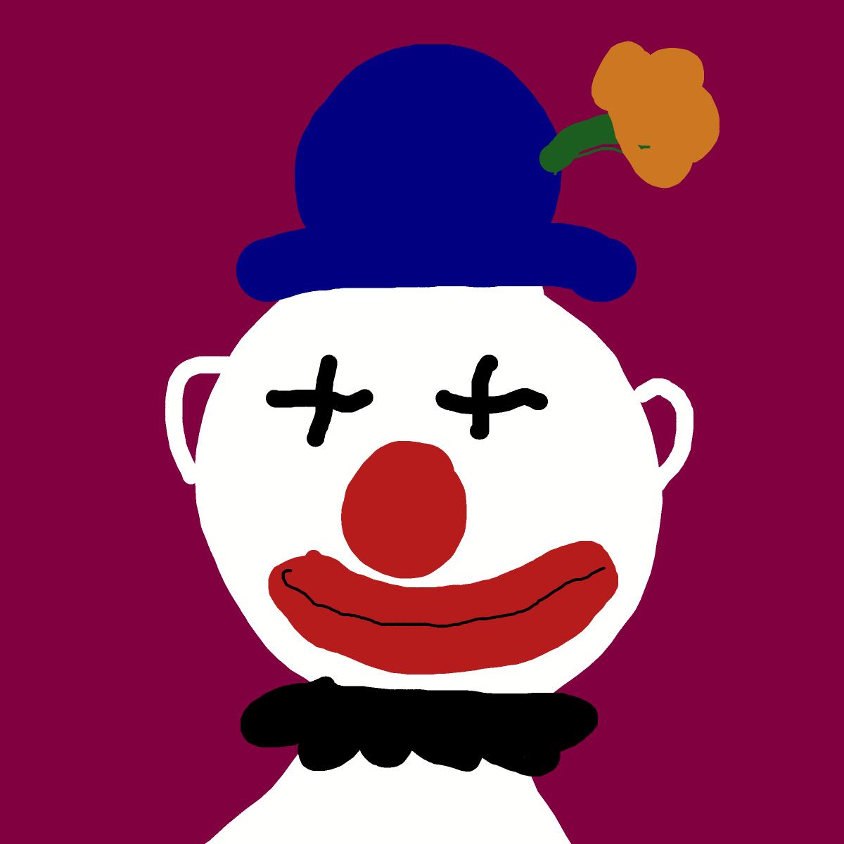 Clown drawing by base-just-king