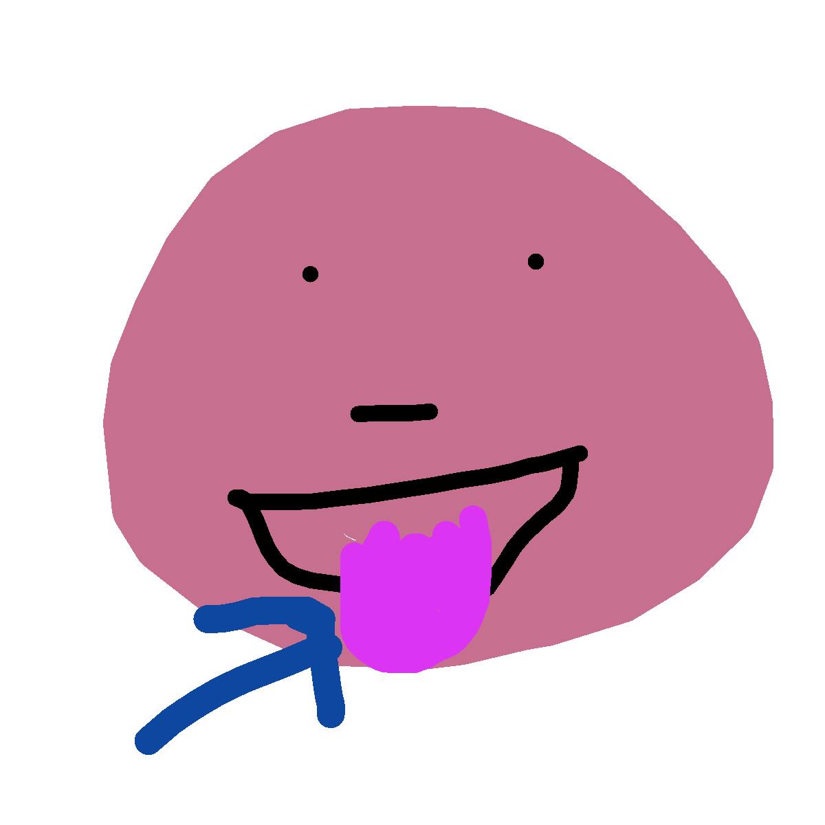 Tongue drawing by grou