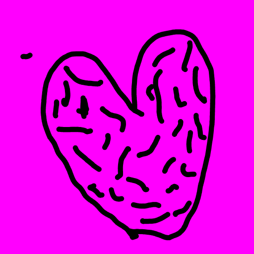 Heart drawing by Guardianoflives