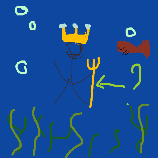 Trident drawing by grou