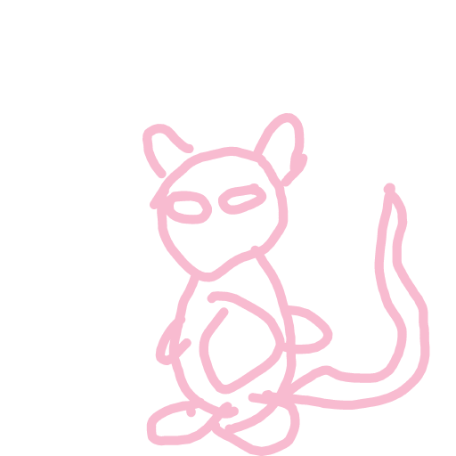 Mew drawing by Mr Doodles