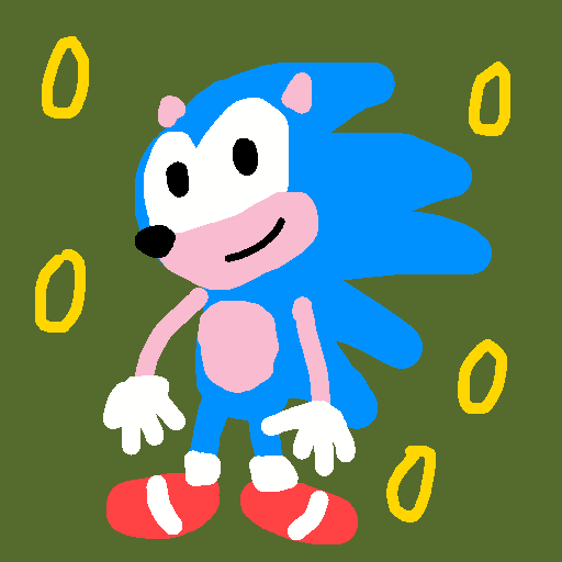 Sonic drawing by jashezilla