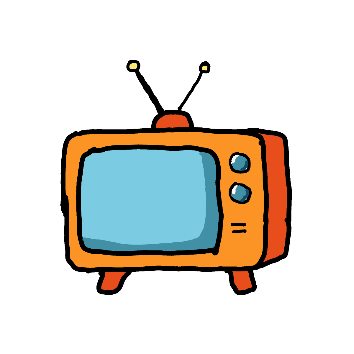 Television drawing by Guardianoflives