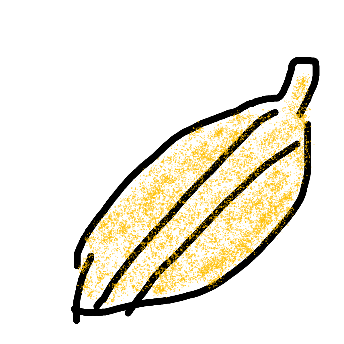 Banana drawing by aqua-hyper-doodler