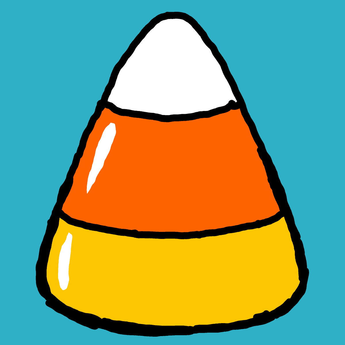 Candy Corn drawing by Guardianoflives
