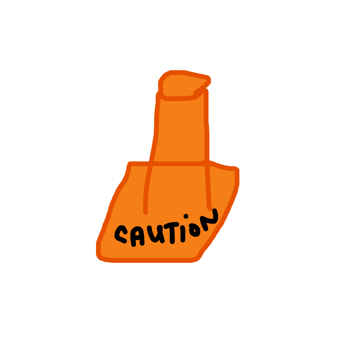 Traffic Cone drawing by clear-cyan-drive