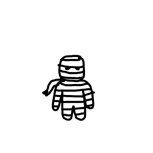 Mummy drawing by doublem