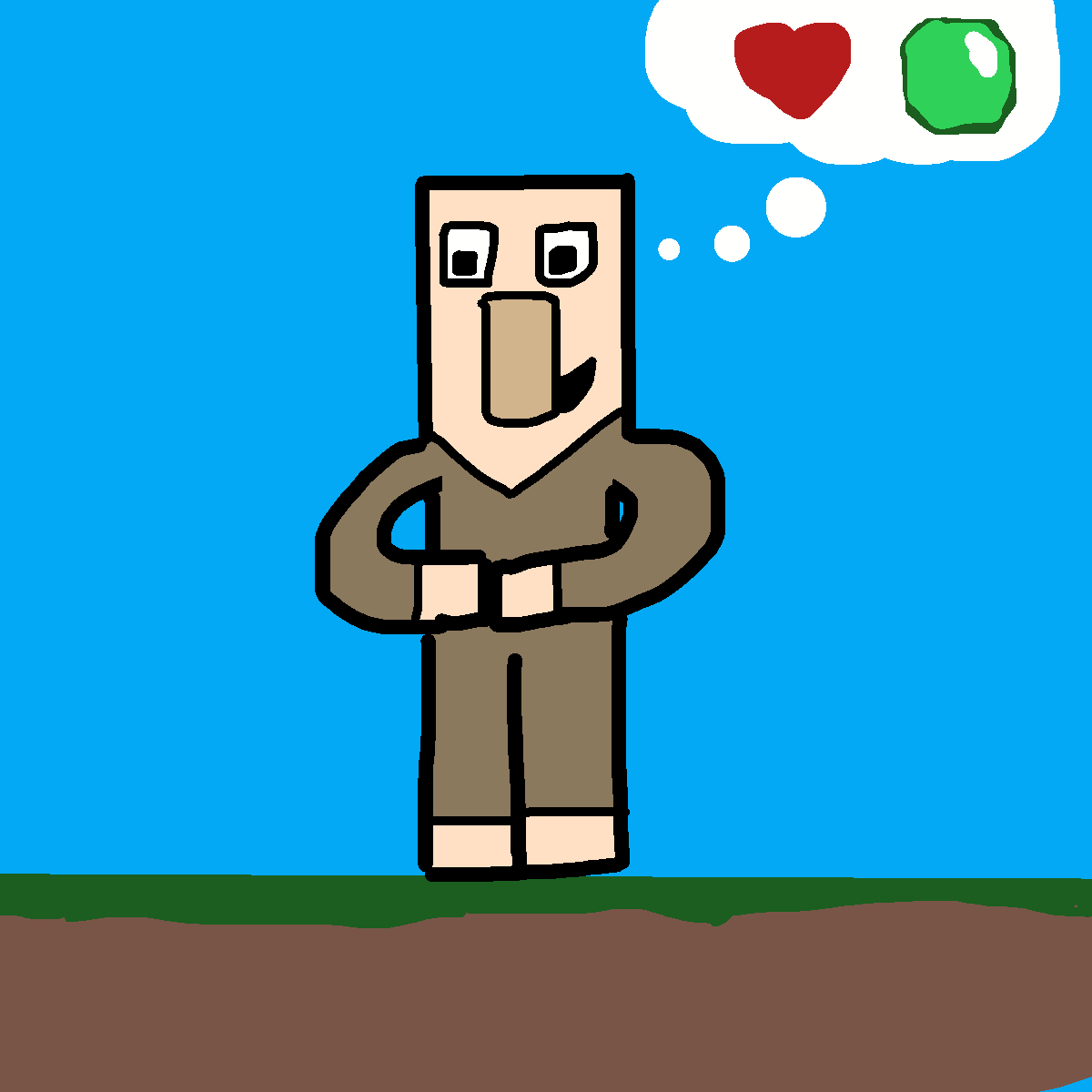 Villager drawing by jashezilla