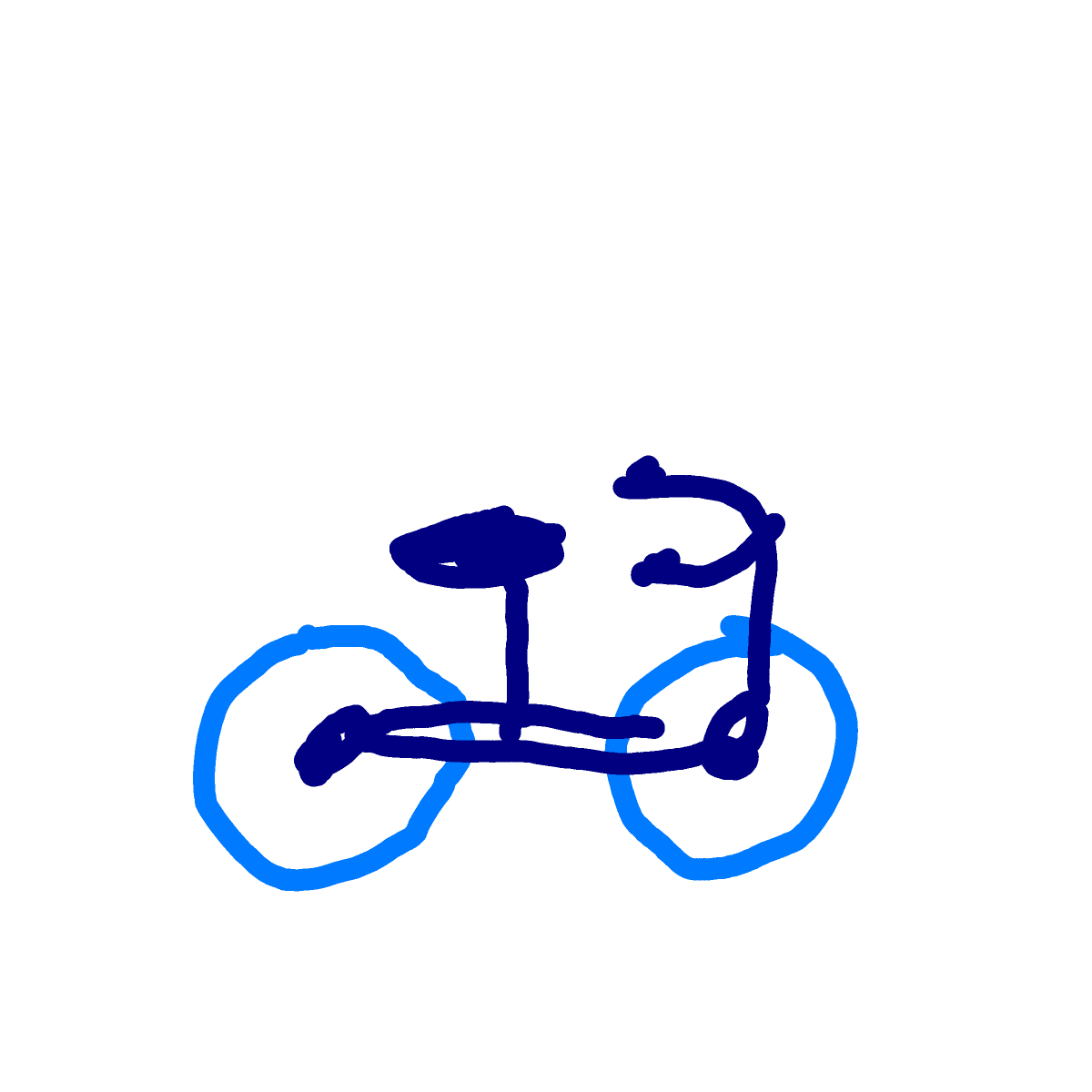Bicycle drawing by coal-mild-peace