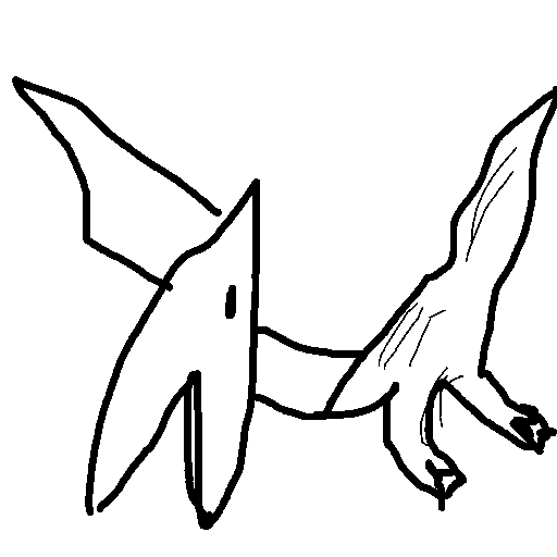 Pterodactyl drawing by mikestam195
