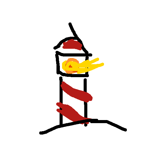 Lighthouse drawing by sharp-plus-sword