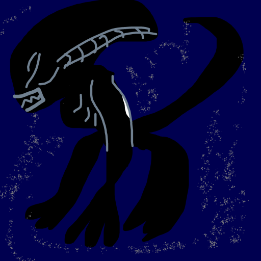 Alien drawing by countnicula