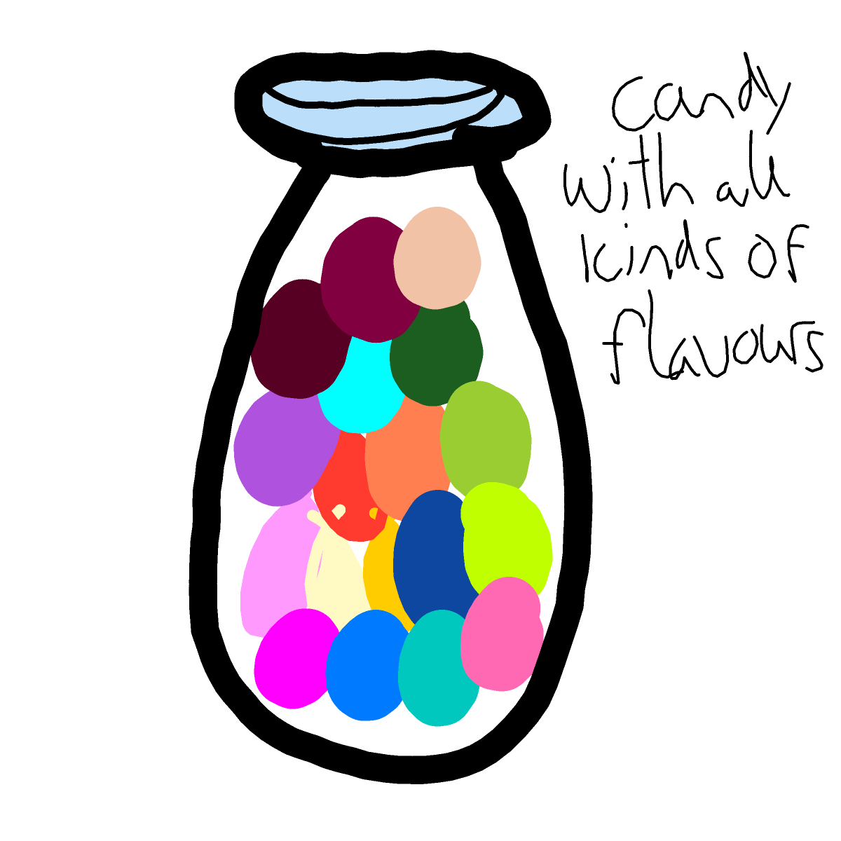 Jellybean drawing by KevinFaber