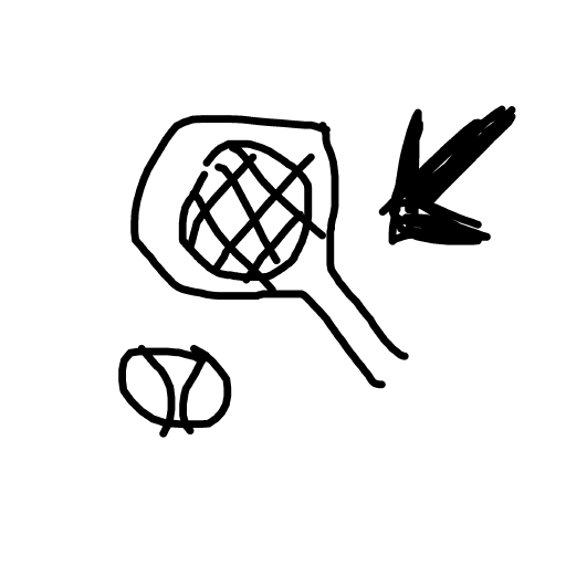 Racket drawing by babitheartist