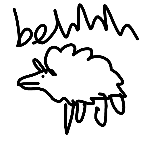 Sheep drawing by Timmie