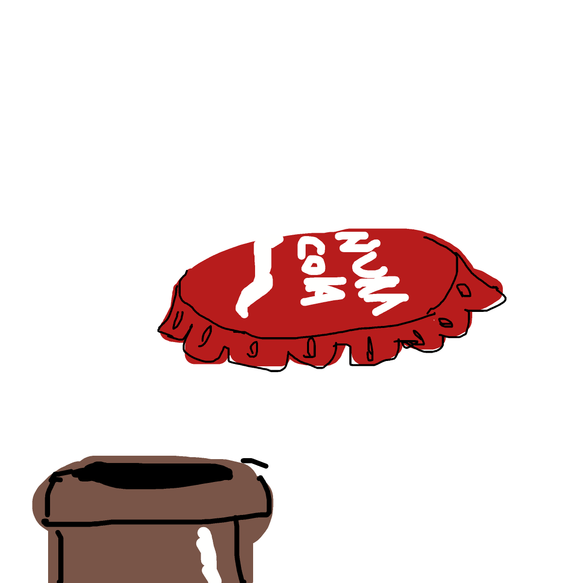 Bottle Cap drawing by godor