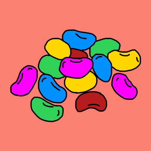 Jellybean drawing by monthra