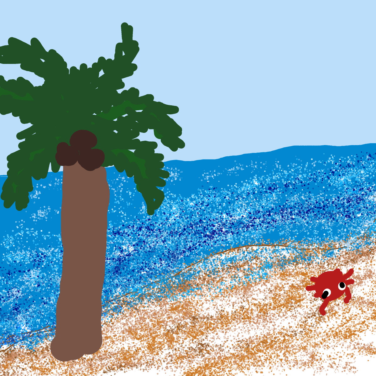 Beach drawing by Toni27