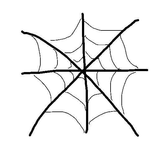 Cobweb drawing by kyle