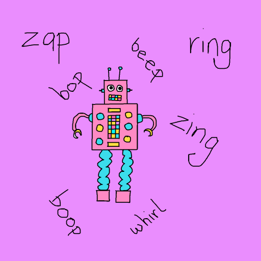 Robot drawing by krissywissy