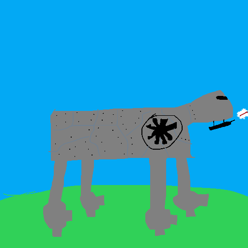 AT-AT drawing by pancakes palette