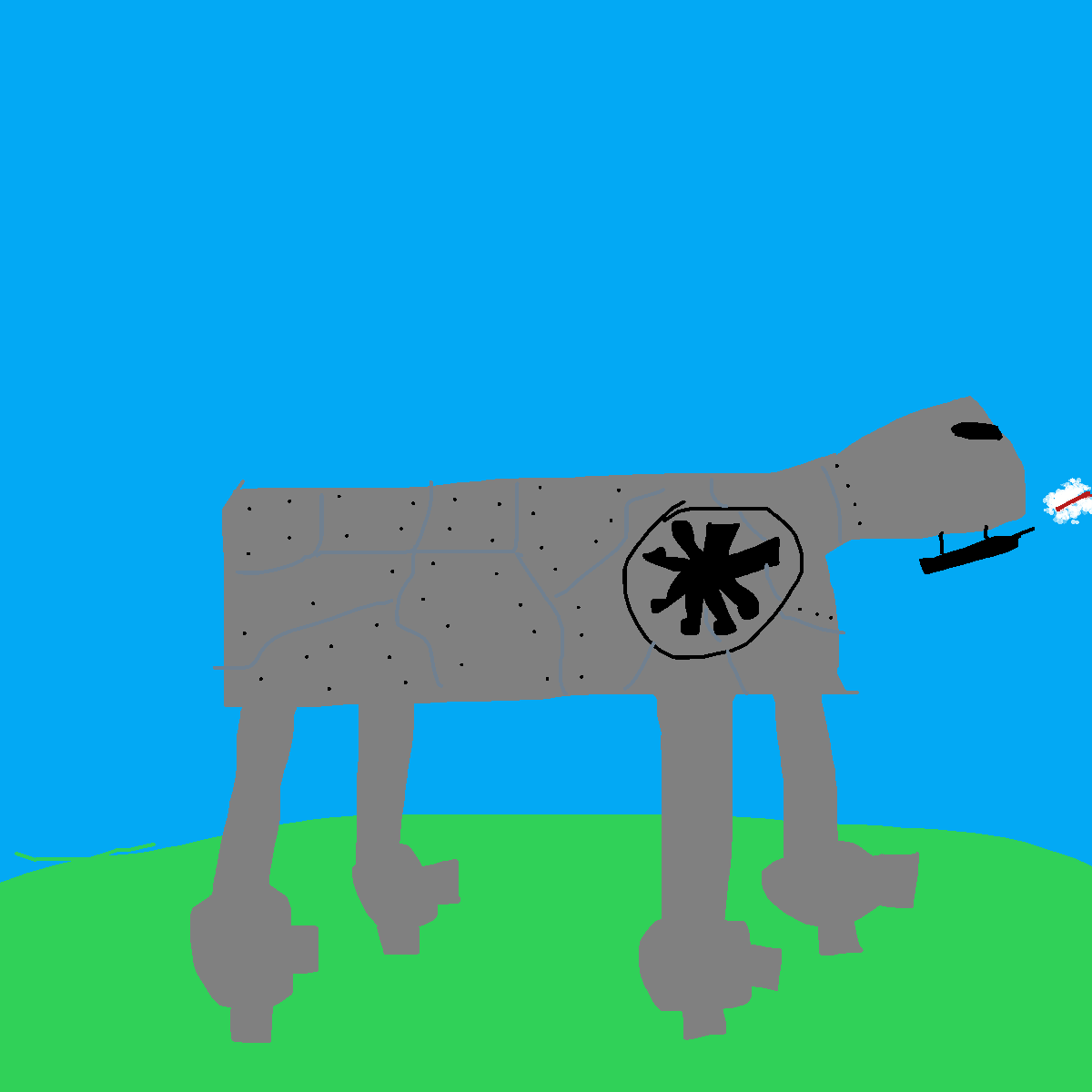 AT-AT drawing by pancakes palette