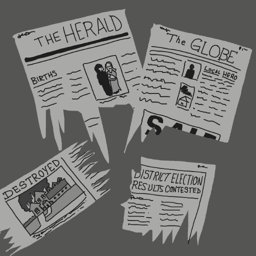 Newspaper Clippings drawing by firecracker