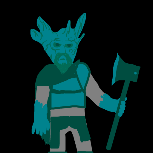 Green Knight drawing by jashezilla