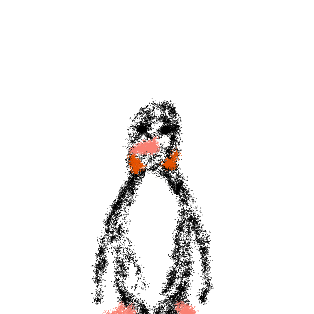Penguin drawing by godor