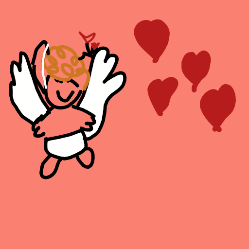 Cupid drawing by Timmie