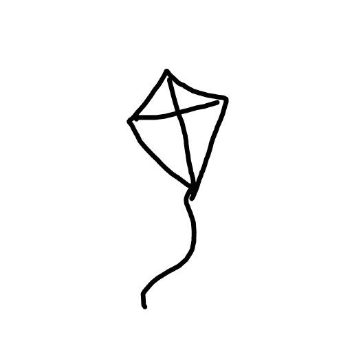 Kite drawing by doublem