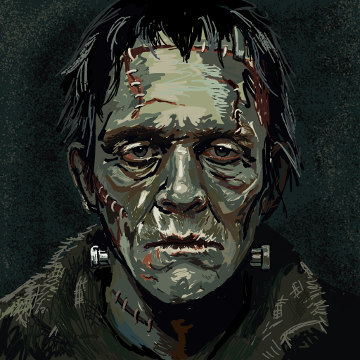 Frankenstein drawing by Soybean