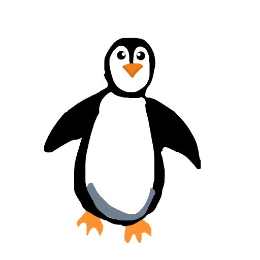 Penguin drawing by navy-fine-loom