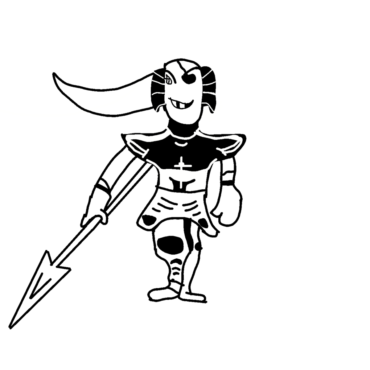 Undyne drawing by Cwis448