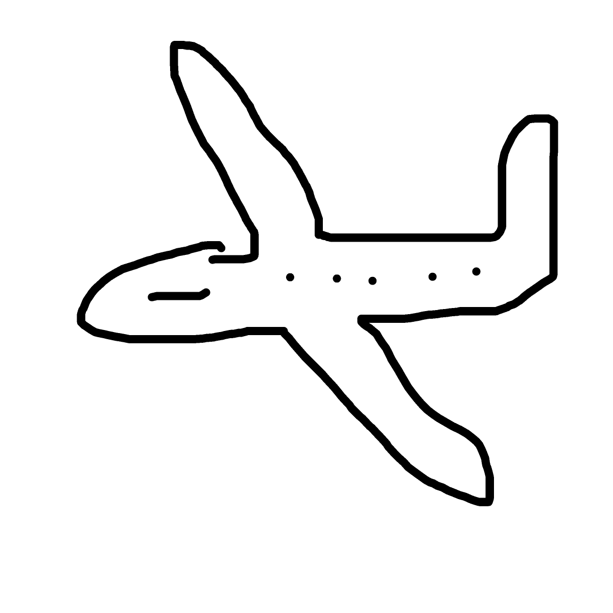 Airplane drawing by rust-true-valor