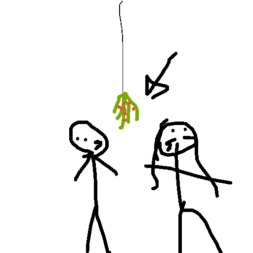 Mistletoe drawing by bold-rich-world